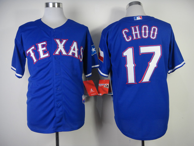 Men Texas Rangers #17 Cruz Blue MLB Jerseys->youth mlb jersey->Youth Jersey